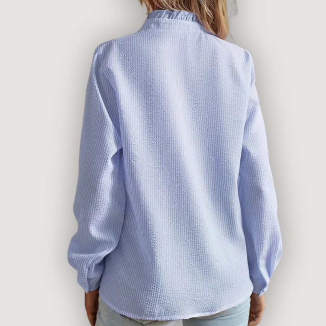 Clara | Ruffle Trim Blouse