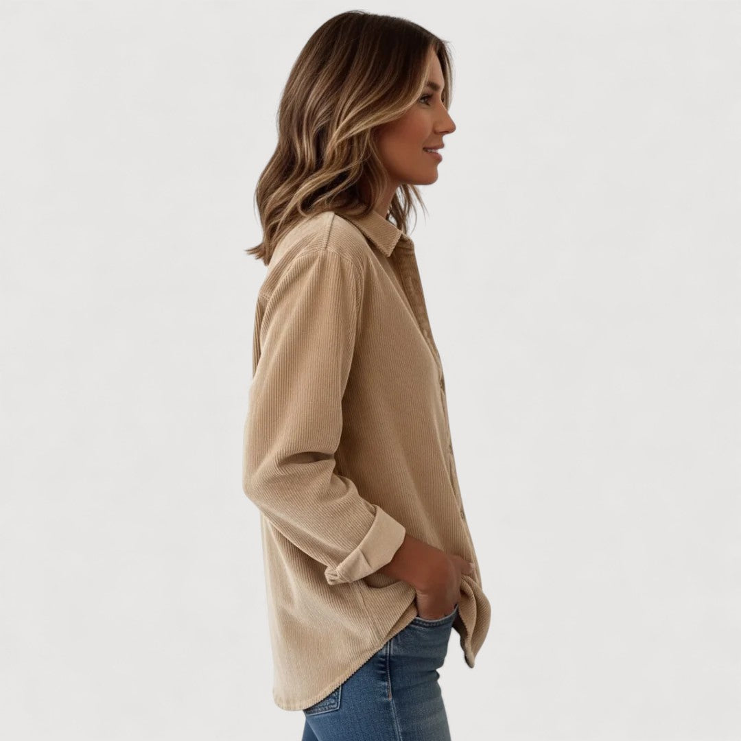 Jade | Corduroy Button Shirt