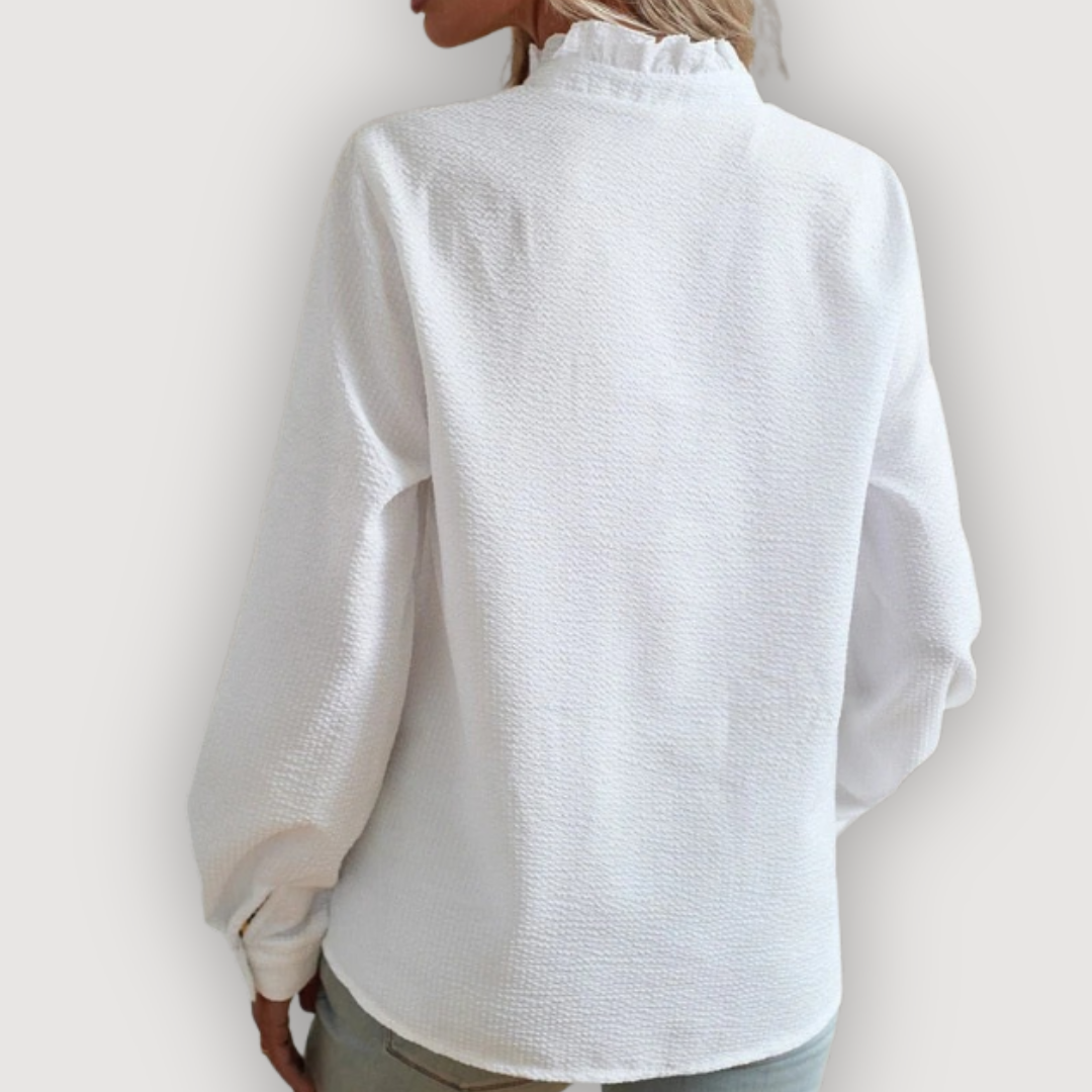 Clara | Ruffle Trim Blouse