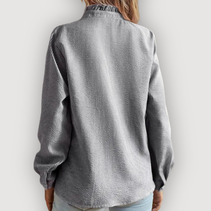 Clara | Ruffle Trim Blouse