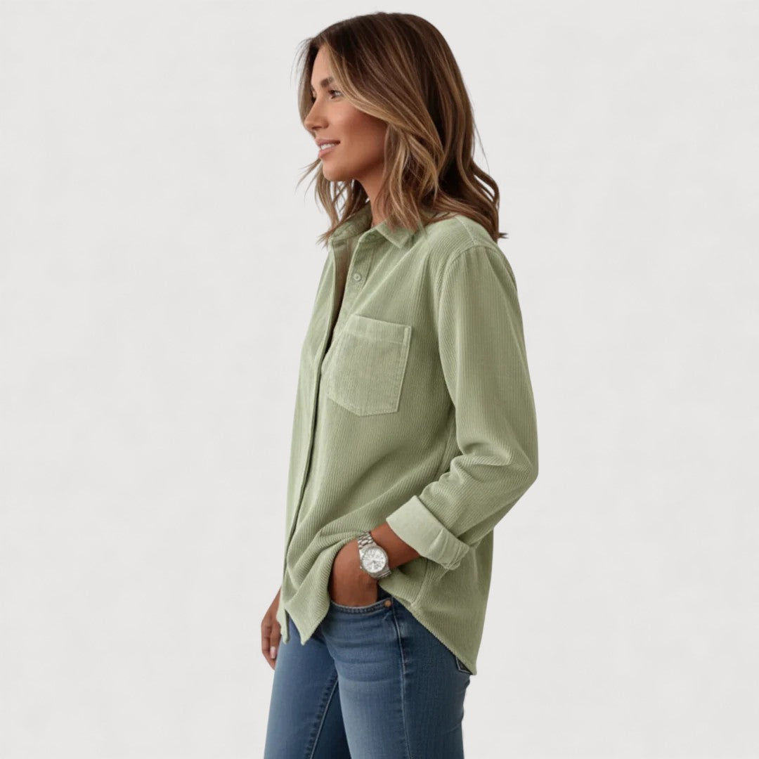 Jade | Corduroy Button Shirt