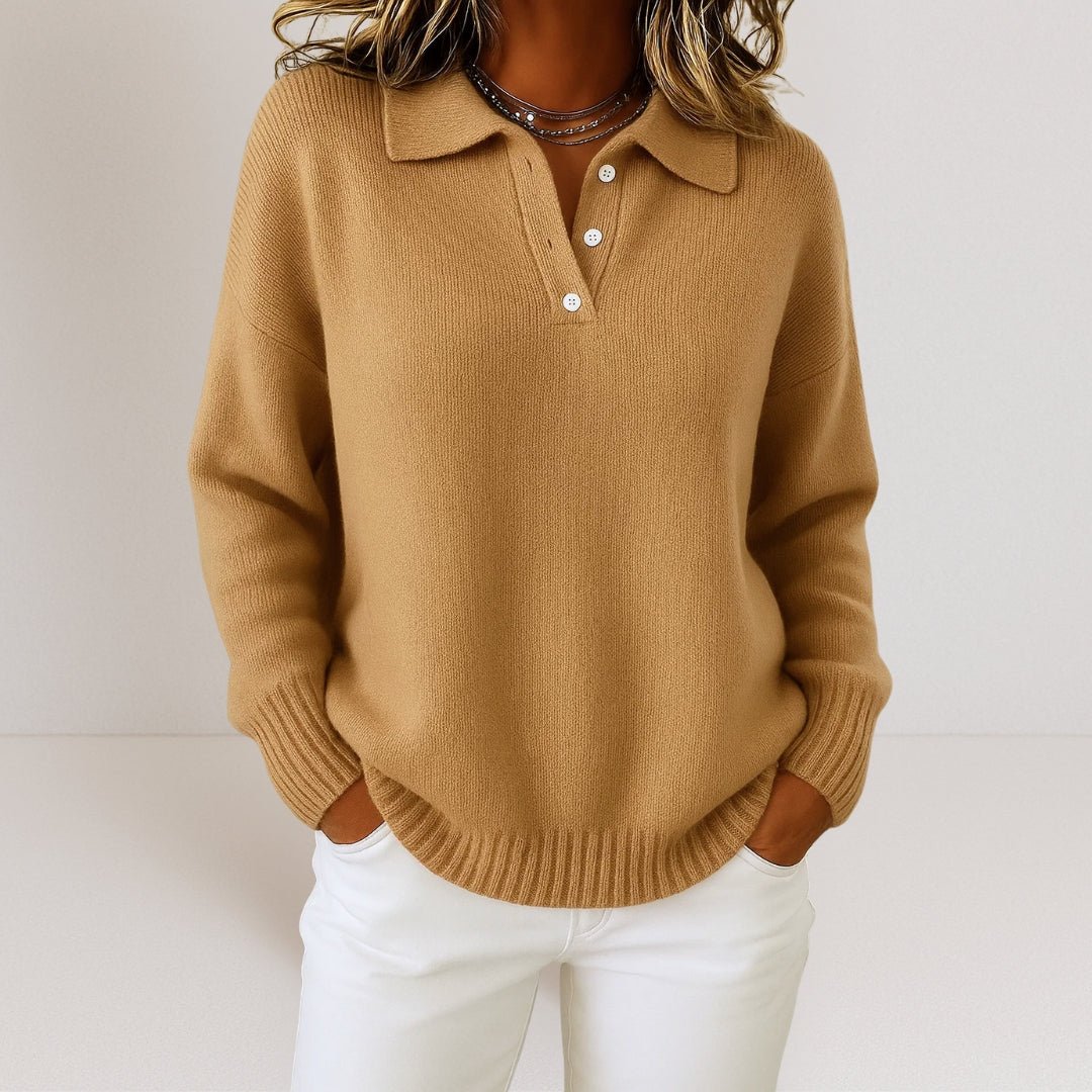 Mireille™ | Pull en tricot doux avec col