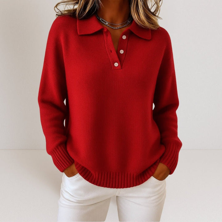 Mireille™ | Pull en tricot doux avec col